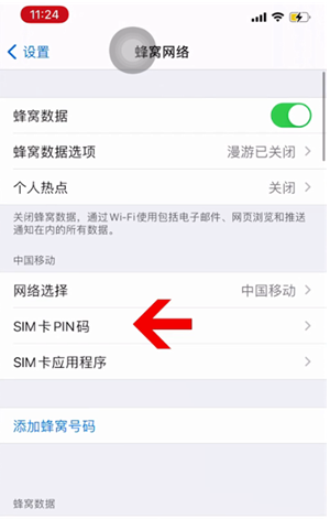 巴宜苹果14维修网分享如何给iPhone14的SIM卡设置密码 