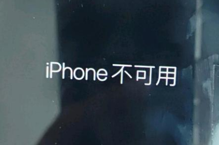 巴宜苹果服务网点分享锁屏界面显示“iPhone 不可用”如何解决 