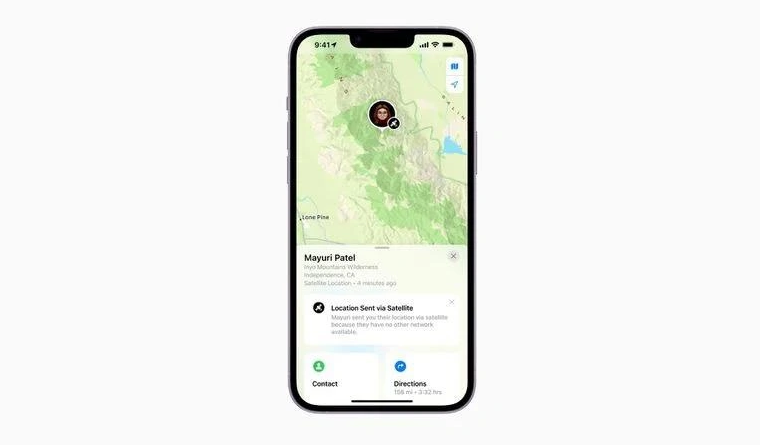 巴宜苹果14维修分享iPhone14系列中 FindMy功能通过卫星分享位置方法教程 